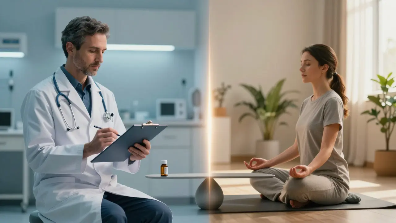 Meditace versus léky: Jak přirozená cesta k uzdravení doplňuje moderní medicínu