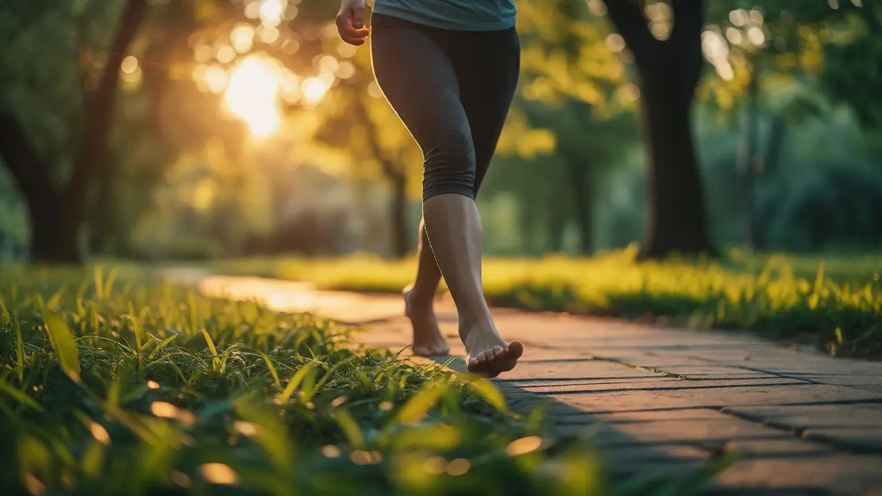 Klidná procházka v přírodě za zlaté hodinky jako forma mindfulness.